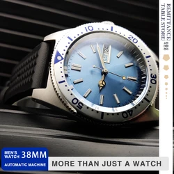 Men's Watch Automatic Mechanical Japan NH36 Luminous Sapphire Waterproof Brushed Stainless Steel Fashion Watch