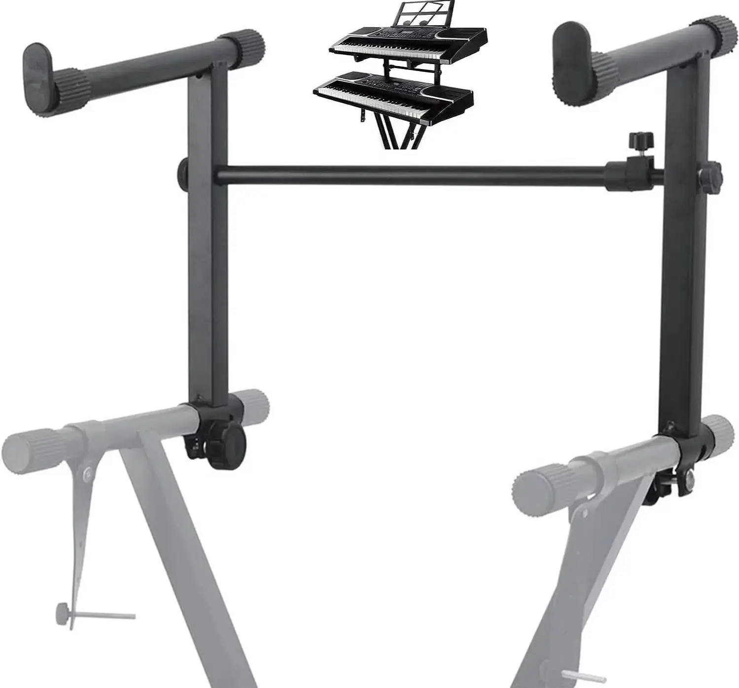 5 Core Keyboard Stand 2 Tier Adjustable Electric Piano Sturdy Foldable Holder KS 2T