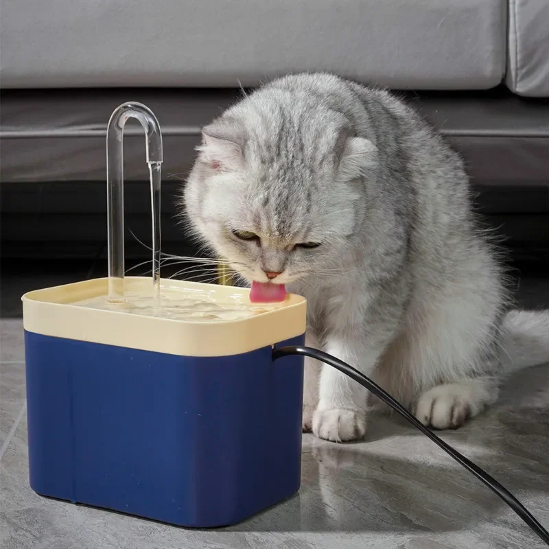 Fontaine d'eau Ultra silencieuse pour animaux de compagnie, filtre automatique, distributeur d'eau électrique USB pour chat et chien et pompe de prévention des explosions, filtre de recirculation de