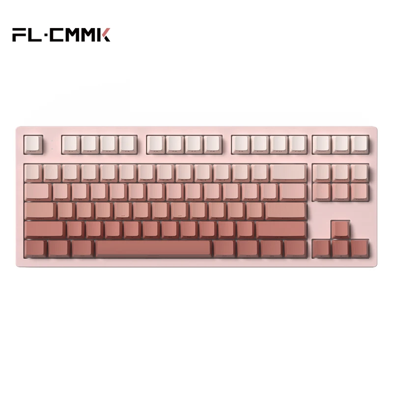 Fl·esports Mk870 Teclado Mecânico sem Fio 87 Teclas Teclados de Jogos com Iluminação Rgb Hot-swappable para Microsoft Windows