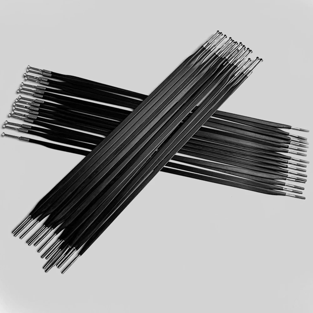 Fotografia 6: Raios de Fibra de Carbono Ultraligeiros e de Alta Resistência - Design Aerodinâmico, Compatíveis com Cubos Padrão, Aumentam a Velocidade