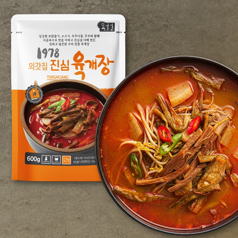 (RT) [waegotzip] 1978 Spicy Beef Soup 600g X 8 EA/Yukgaejang