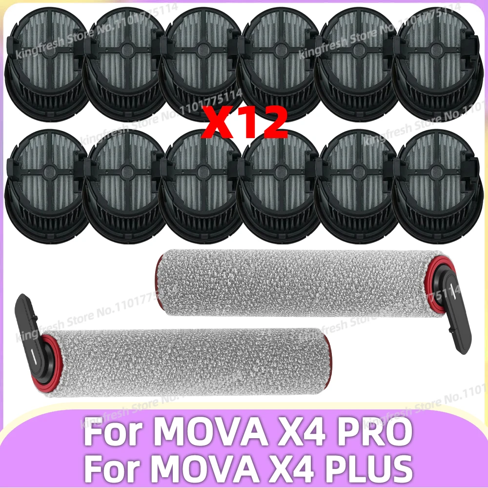 Passend für (MOVA X4 PRO / MOVA X4 PLUS) Staubsaugerteile Hauptbürste HEPA-Filter Ersatzteile