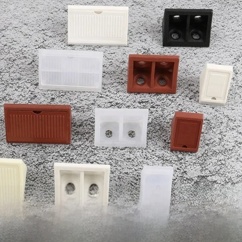 20 Stück Nylon-Kunststoff-Eckverbinder 90-Grad-Winkelhalter Laminat-Kleiderschrank-Verstärkungsverbinder Hardware-Zubehör
