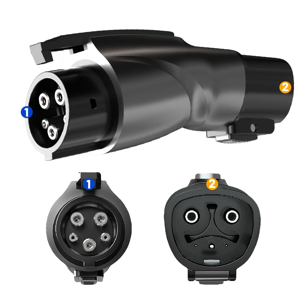 J1772 EVs Adapter Tesla to J1772 Adapter Charger Max 48A & 250V J1772 EVs Adapter Tesla to J1772 Adapter Charger Max 48A & 250V