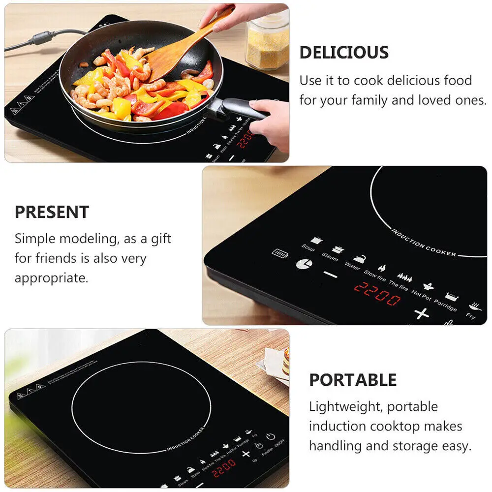 Image 7: Table de cuisson à induction électrique individuelle 2200W, portable
