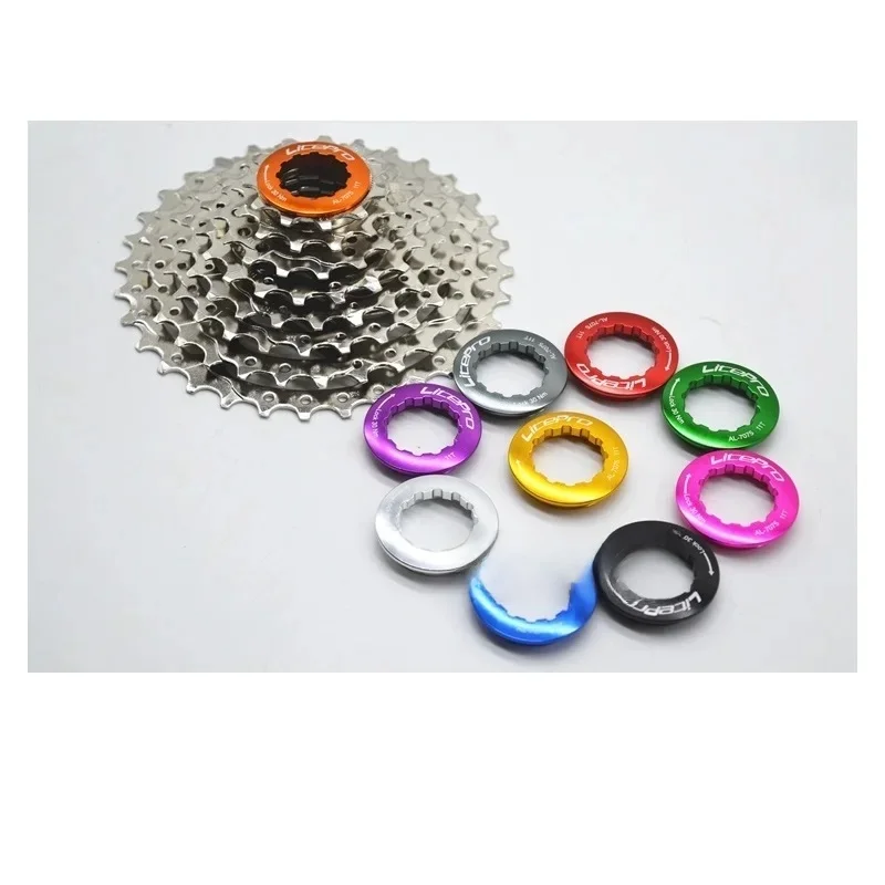 AliExpress NONE Litepro Bike 11T Cassette Freewheel Lock Cover CNC Aluminum Alloy Rear Flywheel 11T Chainring Locking Cover Bicycle Accessories