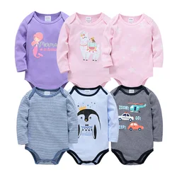 Baby Clothes Girls Mermaid Infant Romper 100%Cotton Bodysuit 0-12Months Newborn Infant Costume Kids Jumpsuit For Bebe