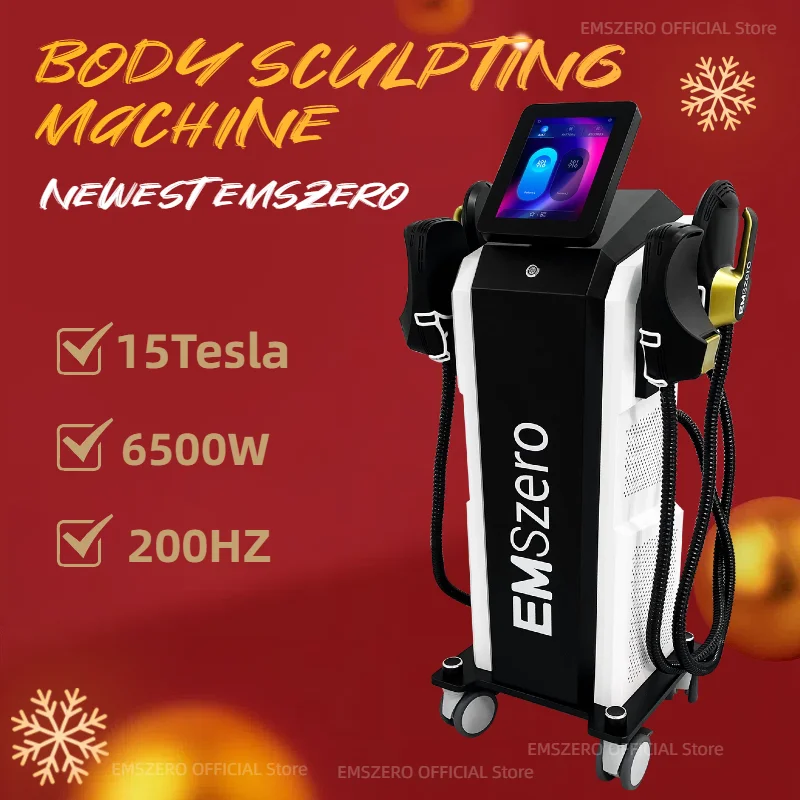 

RF EMS Body Sculpting Machine EMSzero Sculpt 6500W Electromagnetic Weight Loss Muscle Stimulation Fat Slimming Technology Salon