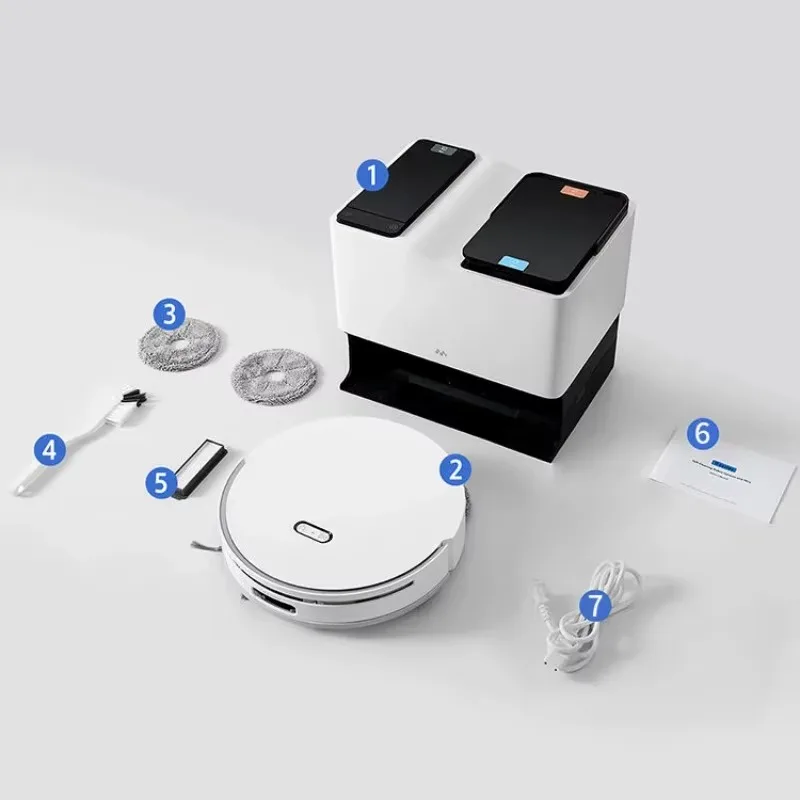 

Robot Aspiradora Tuya Floor Cleaning Robot - 5000pa Rotary Smart Robot Vacuum Cleaner With Self-Emptying Dustbin & Mopping Funct