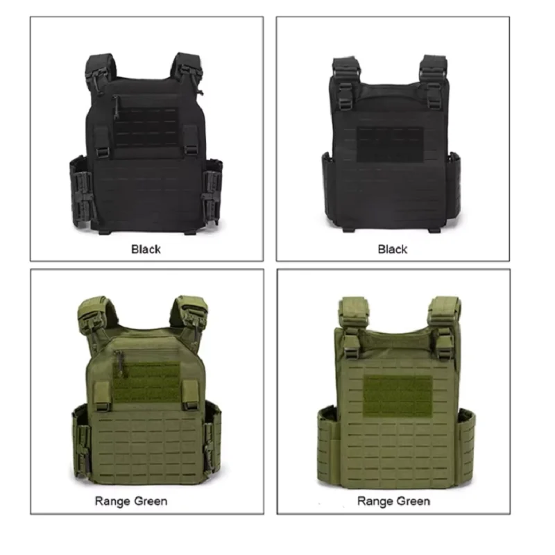 Imagem -02 - Colete Tático de Liberação Rápida Colete Masculino de Caça Placa Transportadora Equipamento de Peito Armadura de Combate Treinamento cs ao ar Livre Colete Airsoft