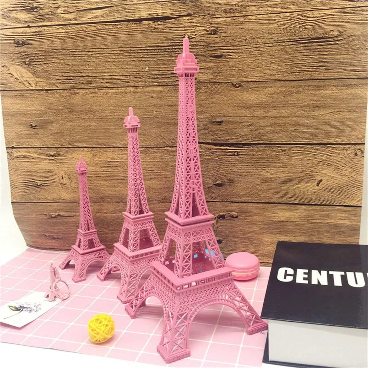 Torre Eiffel, modelo de hierro, arte rosa, decoración para el hogar y la Oficina, regalo de inspiración francesa para el Día de San Valentín, aniversario, recuerdo de fiesta, 1 ud.