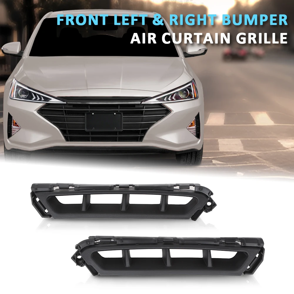 

Подходит для Hyundai Elantra 19-20 пара, решетка воздушной шторки переднего левого и правого бампера