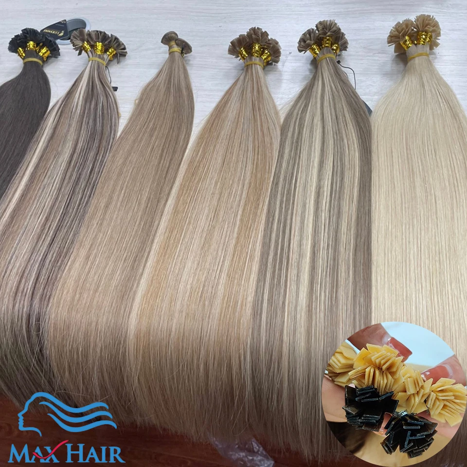 

Волосы Remy, 1 г/с, 18-28 дюймов, настоящие человеческие волосы Remy с плоским кончиком, шелковистые прямые темно-коричневые предварительно склеенные кератиновые волосы Fusion