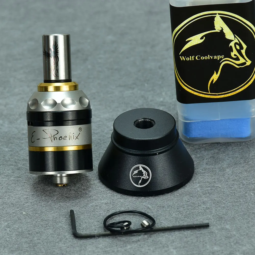 wolfcoolvape Resurrection RDA E-phoenix 316ss RDA Rebuildable Dripping Atomizer with BF Pin