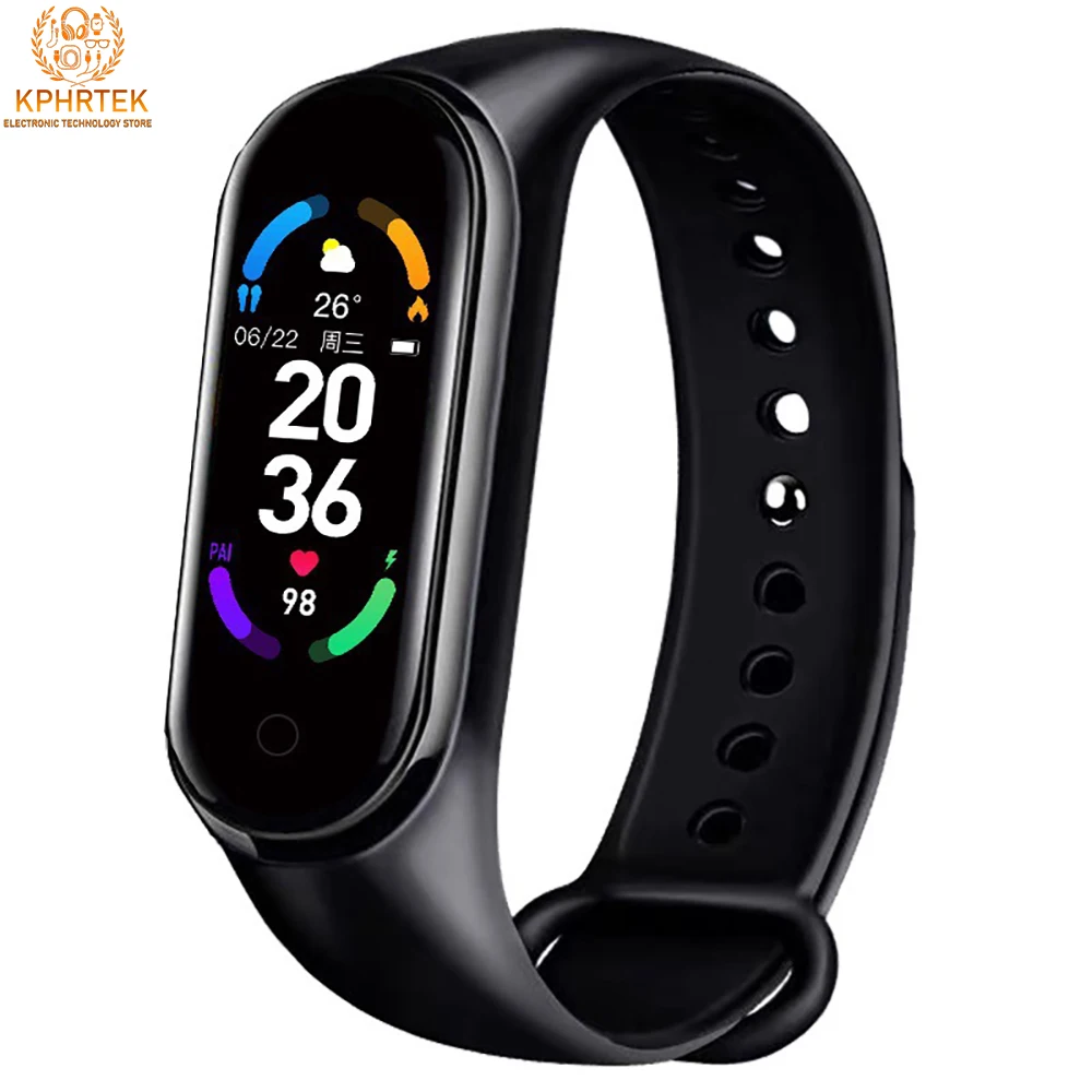 50 قطعة M4 للرجال معدل ضربات القلب ضغط الدم بلوتوث عداد الخطى شاشة ملونة سوار رياضي ساعة نسائية
