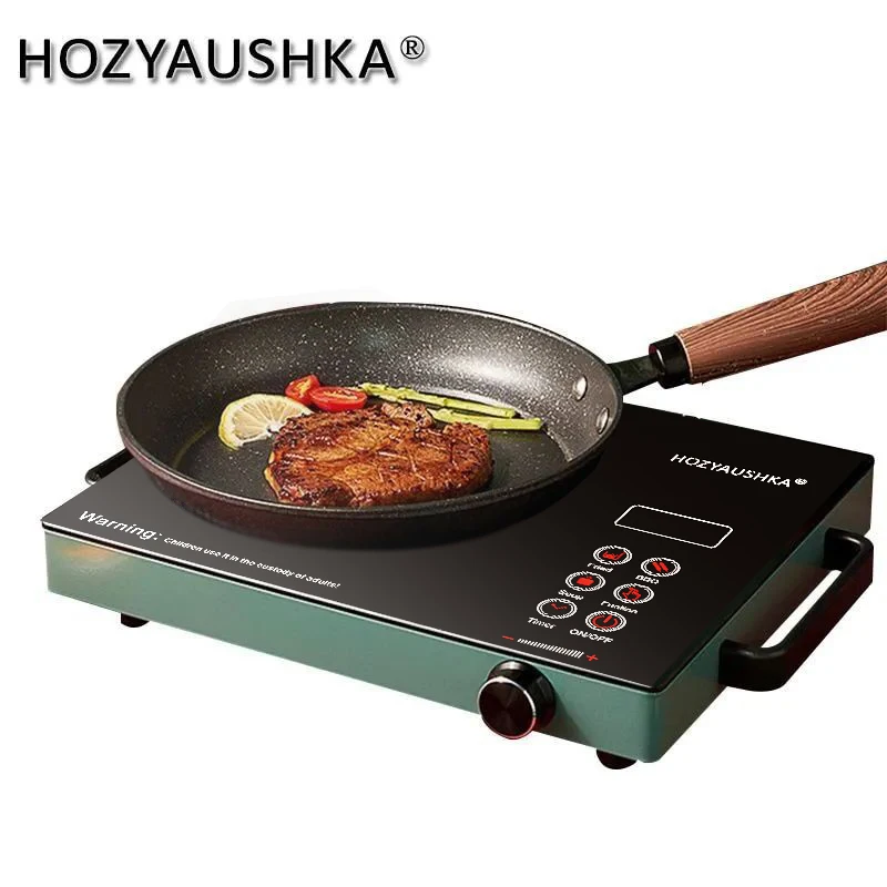 HOZYAUSHKA 2200W high-power electric ceramic stove knob control 16-speed temperature control