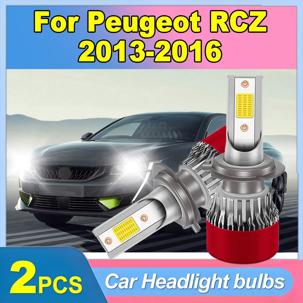 

2 шт., 6000K, белые, 30000 лм, автомобильные светодиодные лампы для фар, 150 Вт, турбо-фары, Plug and Play, 12 В, для Peugeot RCZ 2013, 2014, 2015, 2016 гг.