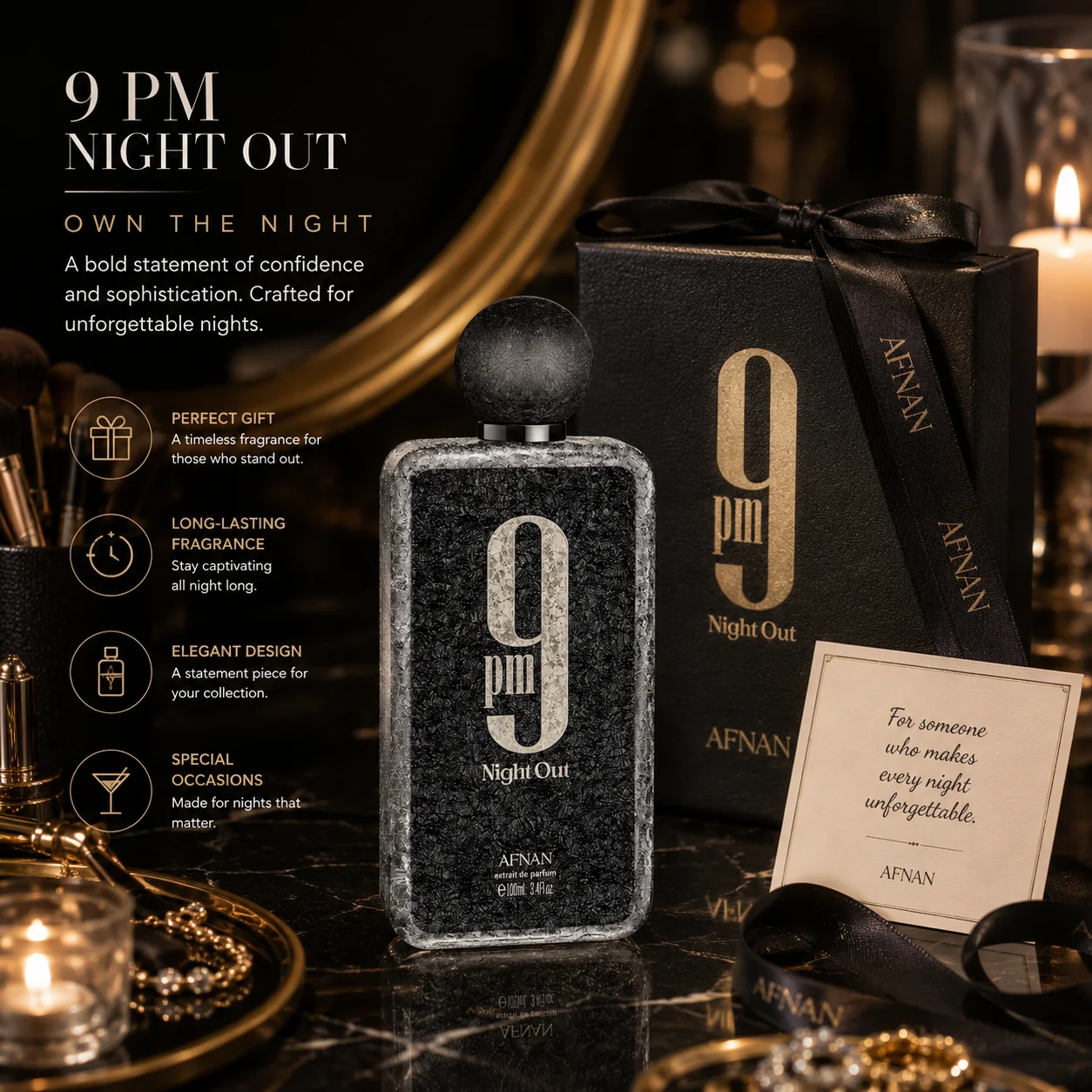 AFNAN 9PM Night Out Extrait De - Home Fragrance Vanilla Musk incelemesi ve fiyatı