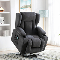 COMHOMA Relax armchair stand-up aid massage armchair with fabric surface electric stand-up armchair TV armchair armchair fabric
