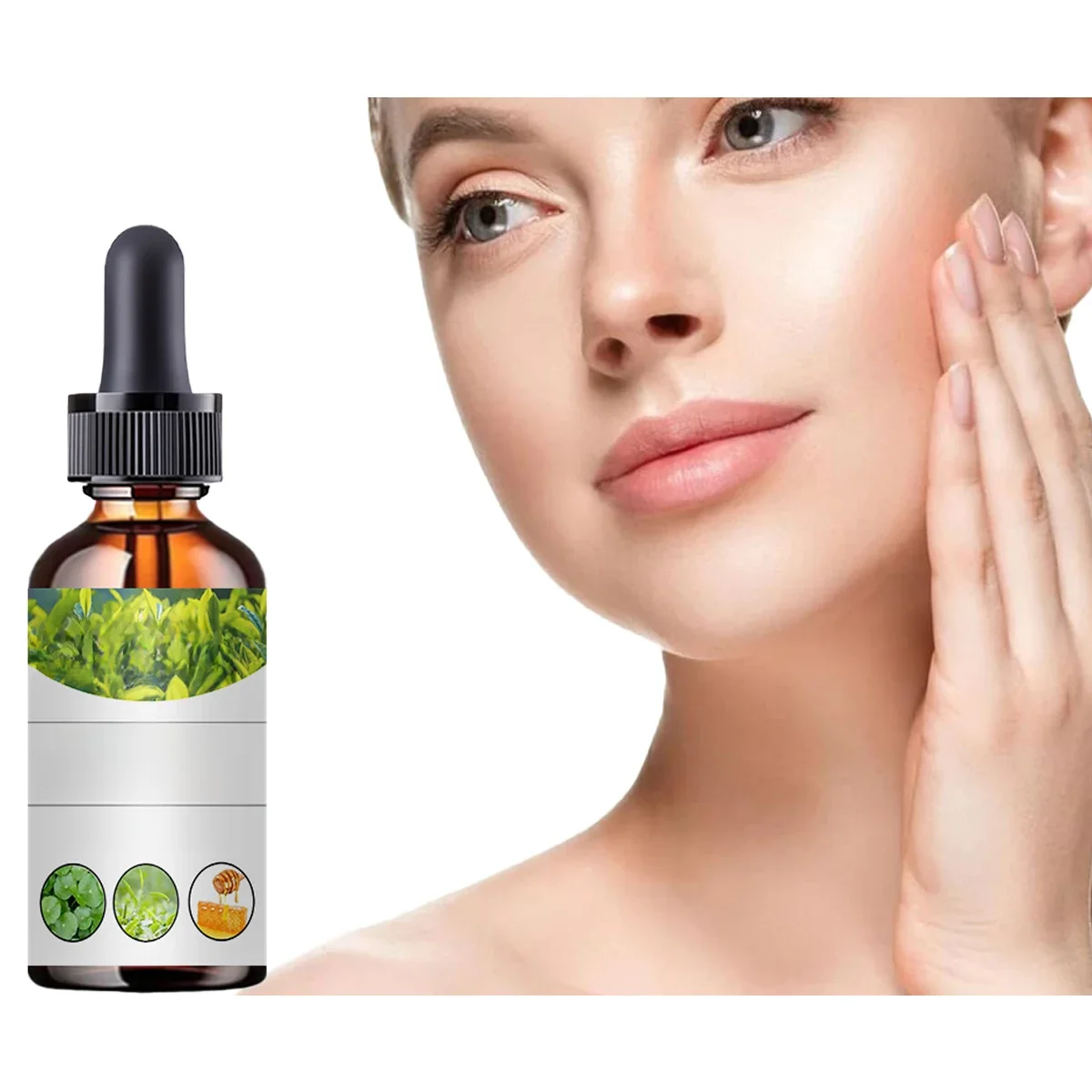 TRSTAY Sérum hydratant apaisant pour le visage Extrait de thé vert 100 %