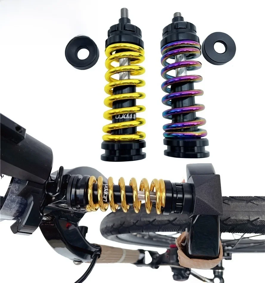 Litepro dla Birdy rower składany przedni widelec amortyzatory regulowane tłumienie amortyzatora sprężyna tłumiąca oś ze stopu tytanu Ultraligh — zdjęcie 2