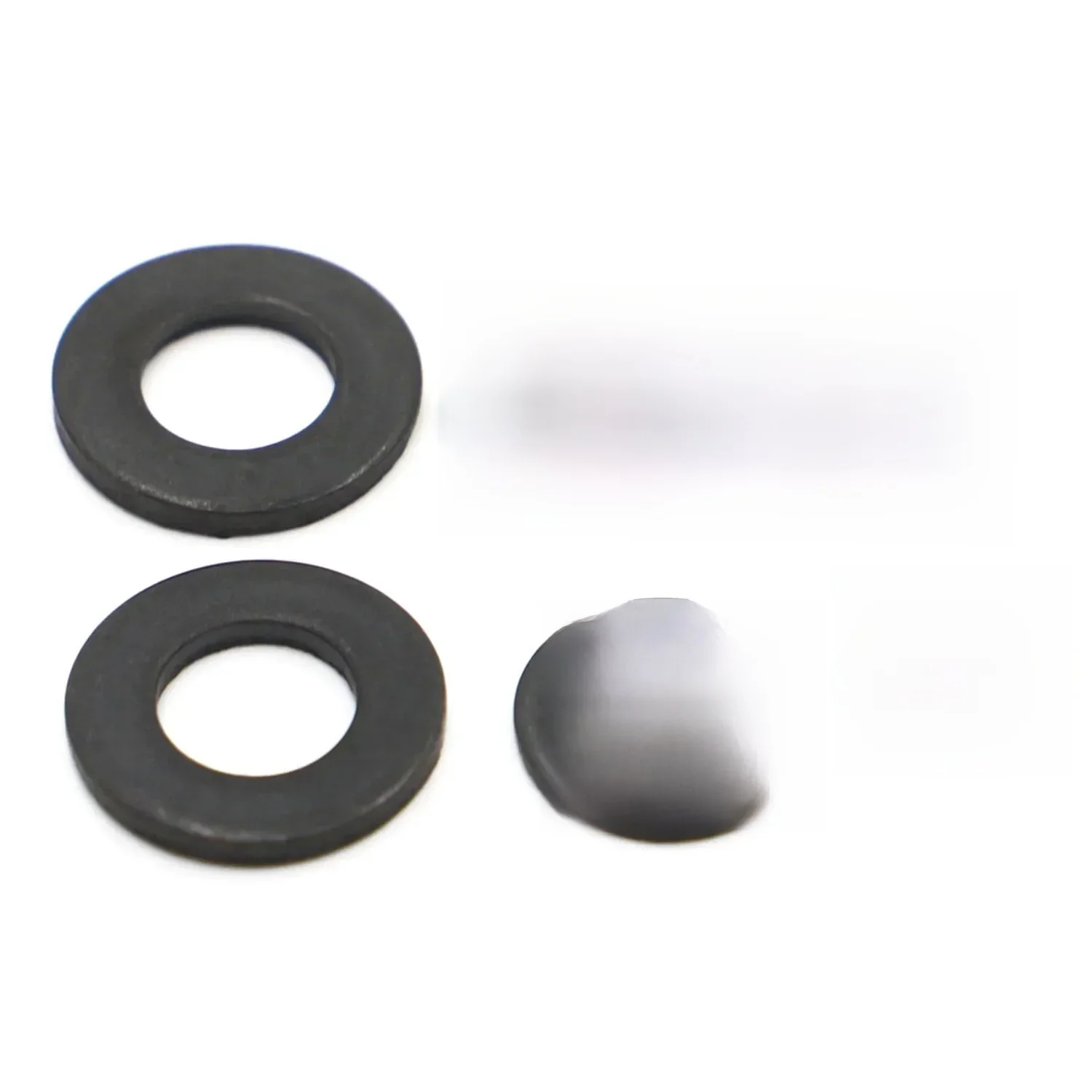 Rondelle plate en acier au carbone noir, tampon de joint plat, figurine, M2, M2.5, M3, M5, M6, M8, M10, M12, M14, M16, M20, M22, M24, GB97, DIN125, 5-50 pièces