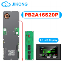 JK Inverter BMS PB2A16S20P LiFePo4 Li-Ion LTO Battery 24V 48V 8S~16S 200A Household Energy BMS Home Inverter Active balancer 2A