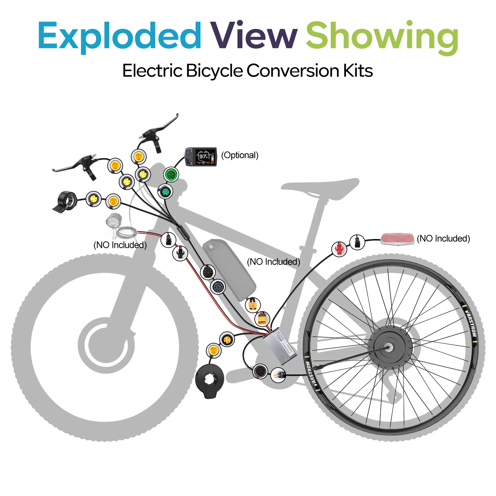 [Im Angebot ] Bafang 48V 500W G020 Radnabenmotor mit Hinterradantrieb und Scheibenbremse, Elektrofahrrad E-Bike Umbausatz passend für Fahrrad Laufradgröße 26", 27.5", 28", 29", 700C, und Kassette 135-142mm – Detail 15
