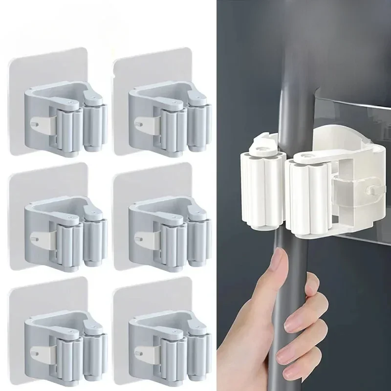 Mopp halter selbst klebender Besenst änder Wand mopp halterung Kehr bürsten haken Aufbewahrung
