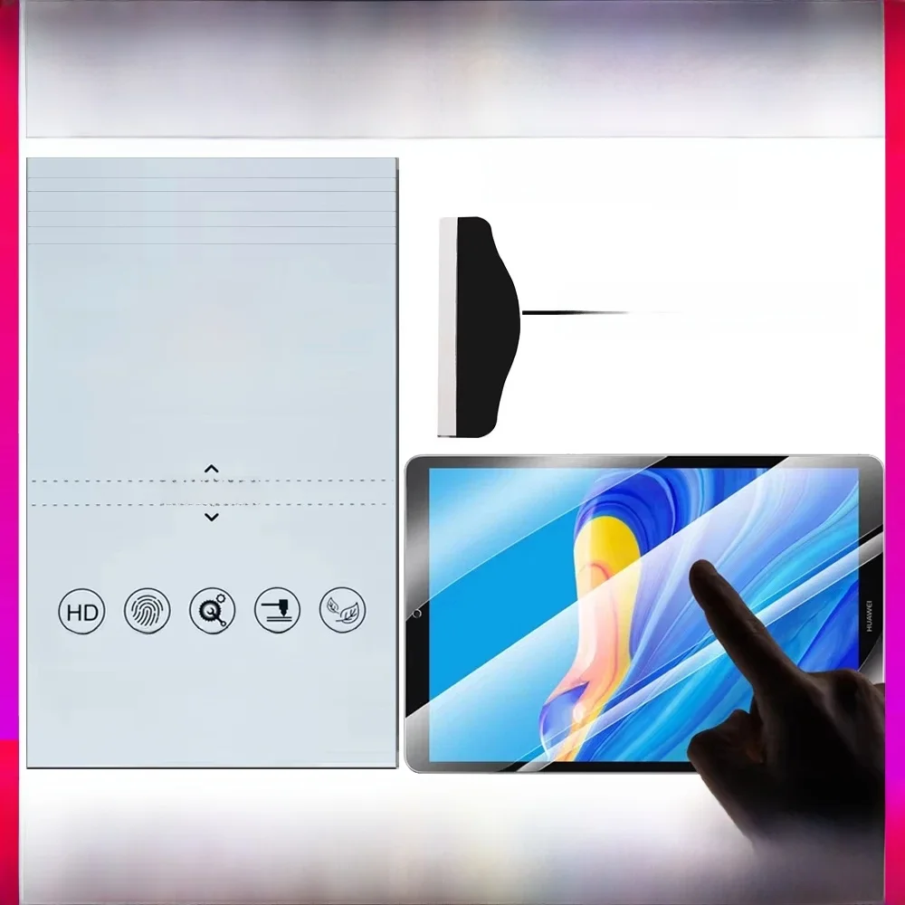 FONLYU Miękka folia do tabletów TPU Hydrożelowe arkusze Ochrona ekranu do maszyny do cięcia F200 14-calowy laptop Elastyczna naklejka 10szt — zdjęcie produktu 7