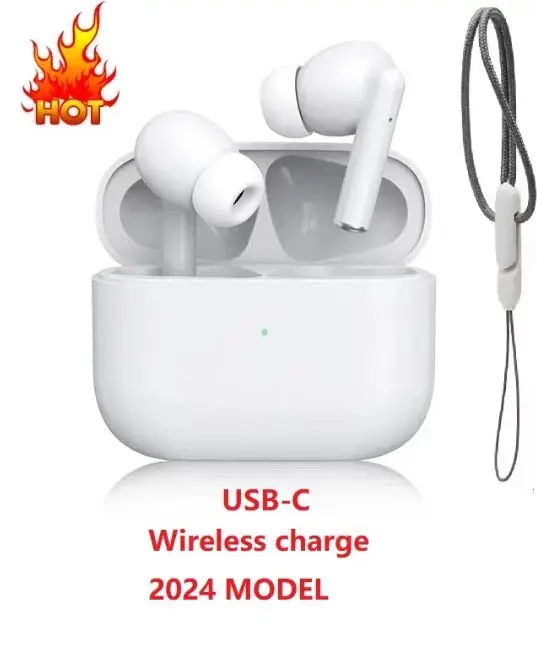 オリジナルAirPods Pro2 pro 4 CタイプワイヤレスヘッドホンBluetoothイヤホンインイヤーTwsゲーミングスポーツヘッドホン用ランヤード