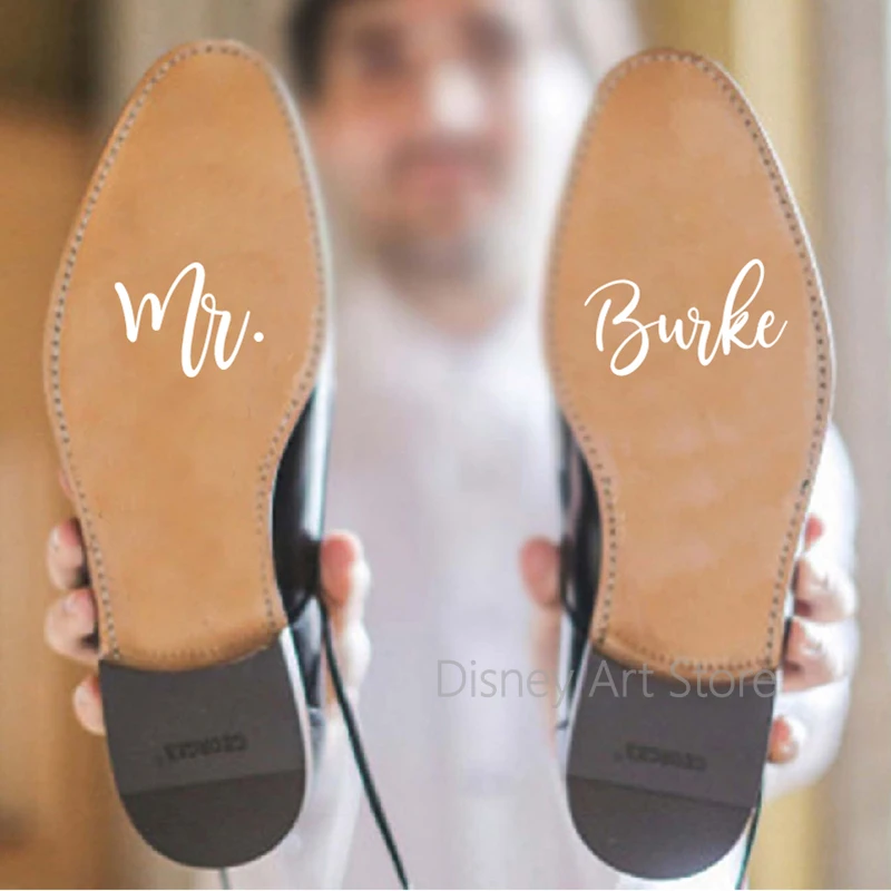 Personalized I do Me too Custom Date Wedding Shoes Decal Decoration Accessories Lovely Stickers Bridal Groom Gift