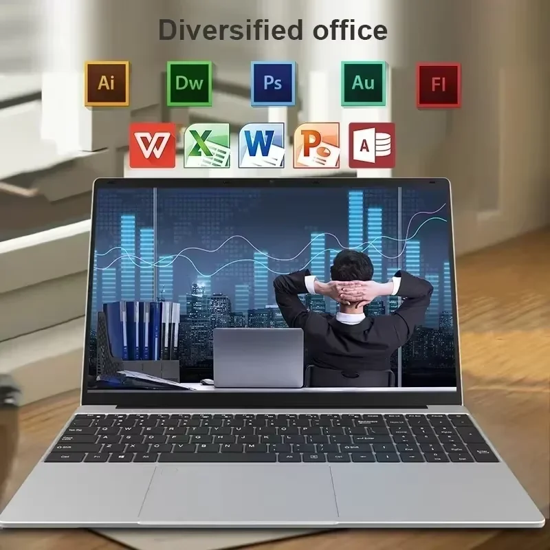 Picture 4: Laptop Computer 15.6 Inch CPU Intel N5095 16GB RAM 1TB WiFi6 Lightweight Business Computer Notebook Windows 11 Gaming laptops