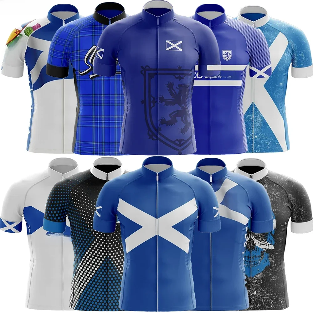 AliExpress Bouygues New SCOTLAND Men Cycling Jersey MTB Maillot Bike Shirt Downhill Jersey High Quality Team Mountain