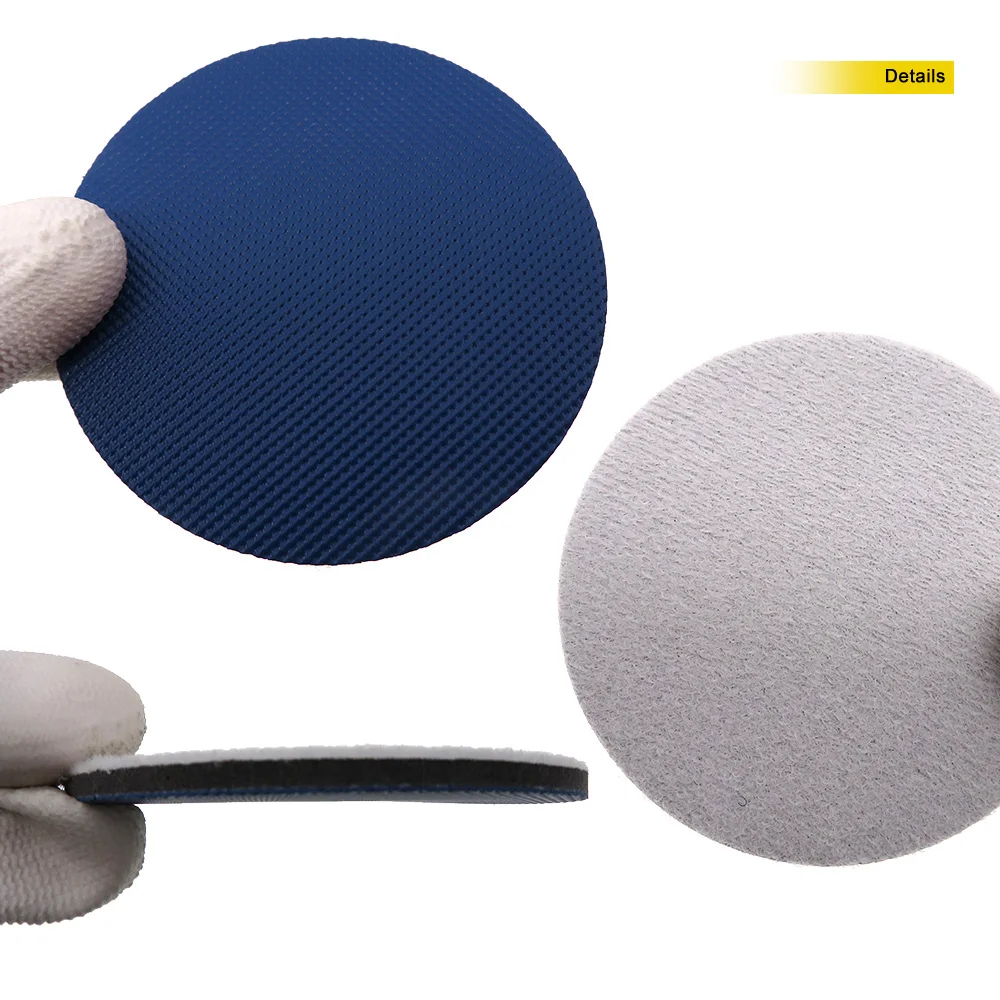 Tampone abrasivo a strappo da 5 pezzi da 3 pollici a cuscinetti di conversione in vinile PSA 75mm per dischi e strisce