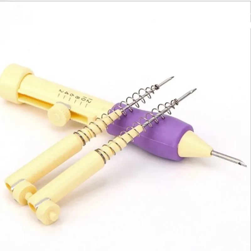 

Embroidery Punch Needle Kit Stitching Tool Set Magic Embroidery Needle Pen Weaving Tool Knitting Sewing Tools for DIY Sewing