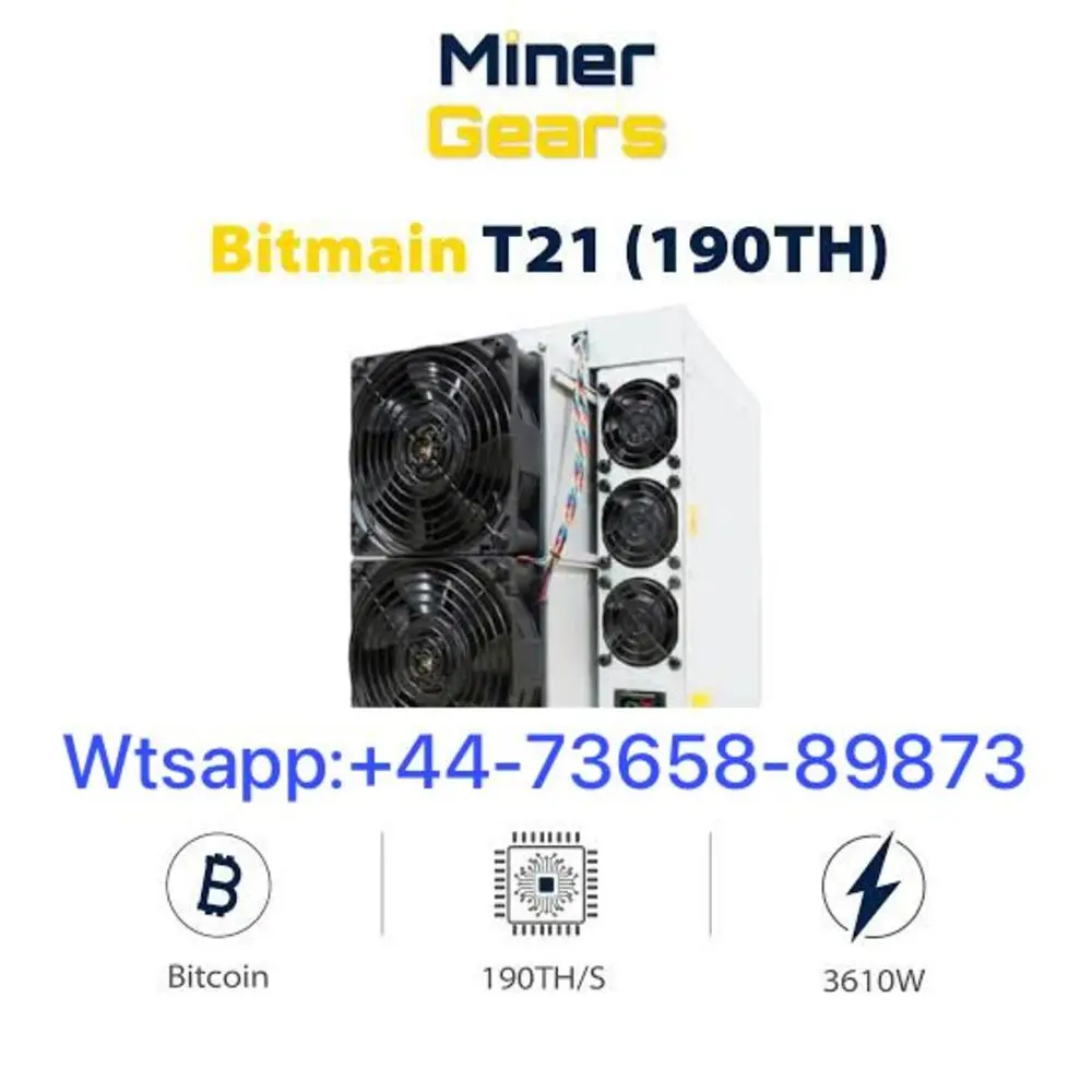 FR AUTHENTIC SALES  Antminer T21 190T 3610W Bitcoin Miner