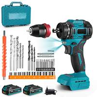 2 in1 Brushless Electric Screwdriver Hammer Cordless Drill Impact Multifunctional Power Tool For Makita 18V Battery Pin