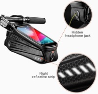 Bike Bag Bicycle Mobile Phone Cover Bicycle Phone Handlebar Bag Holder Waterproof Cycling Accessories Touch Screen Phone Gift for cyclist.