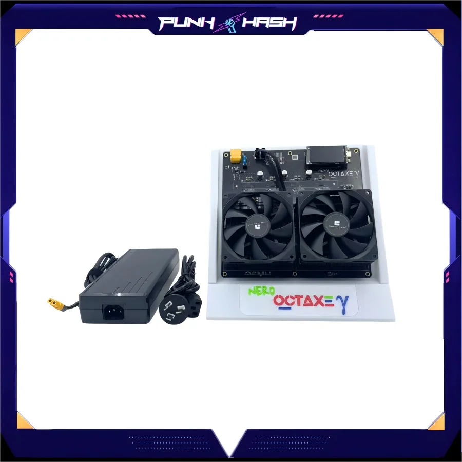 

New Arraive Bitaxe NerdQaxe++ 8.4TH/s 140w Bitcoins Miner 8 PCS BM1370 Asic Chip Solo BTC BCH miner With PSU Btc Mining Machine