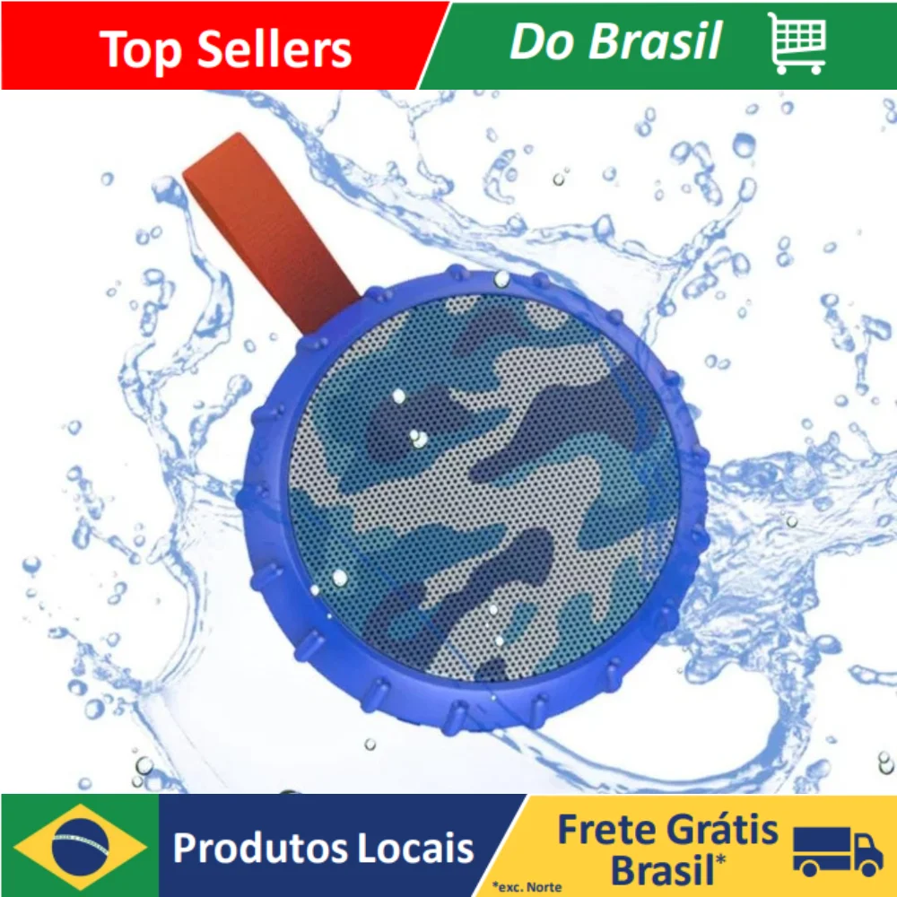 DAFUSHOP Caixa De Som Aprova D´agua Top Emborrachada Audio Musica Alta Piscina Banheiro AL-652