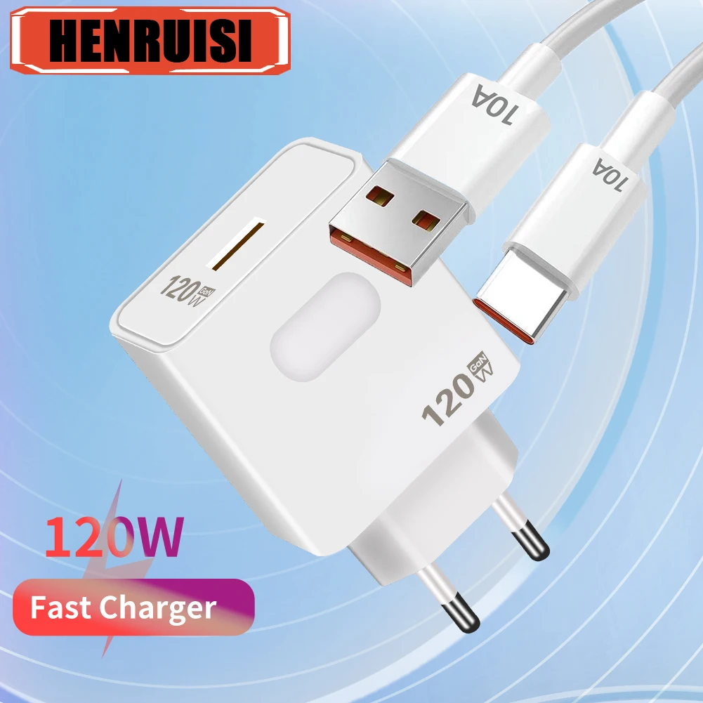 Chargeur de téléphone portable USB GaN, charge rapide, charge rapide 120, iPhone, Samsung, Xiaomi, Huawei, 3.0 W