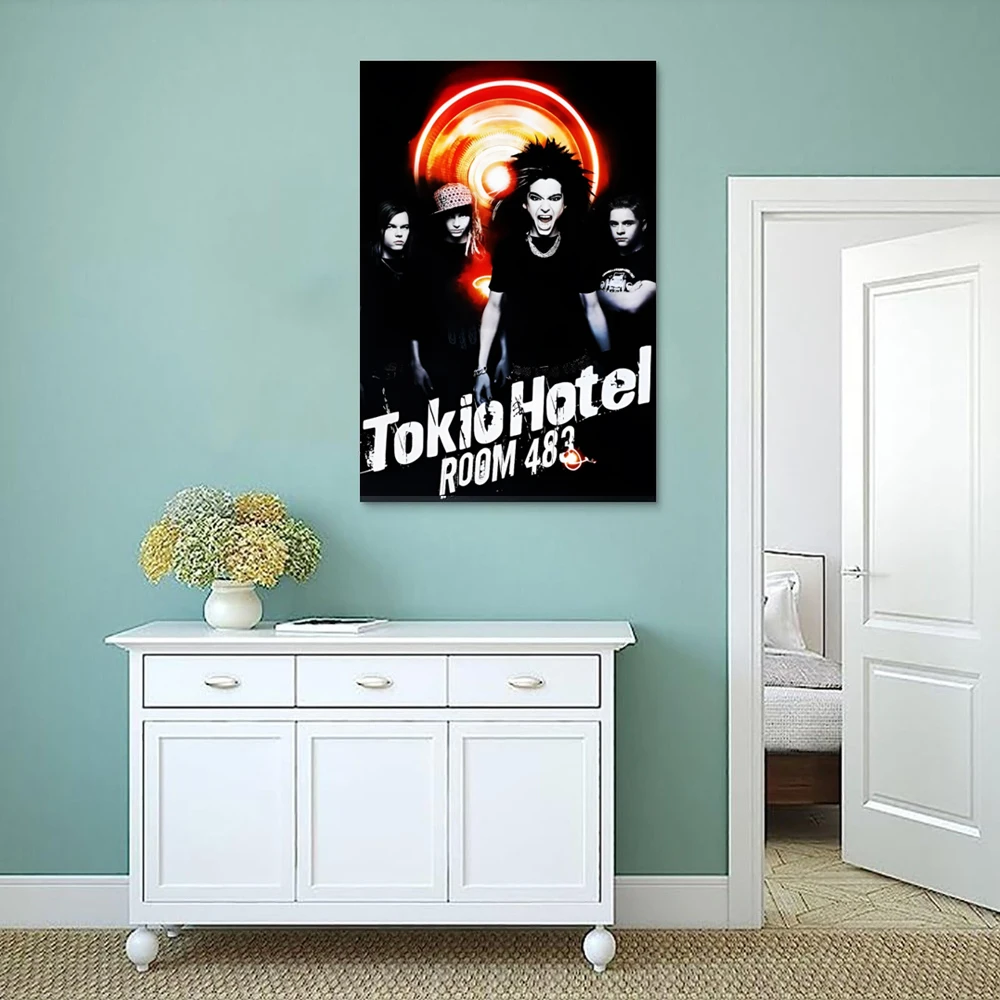 Tokio Hotel Scream Poster Rock Band Music Posters Canvas Wall Art Poster Home Decor Modern Family Bedroom Corridor Posters