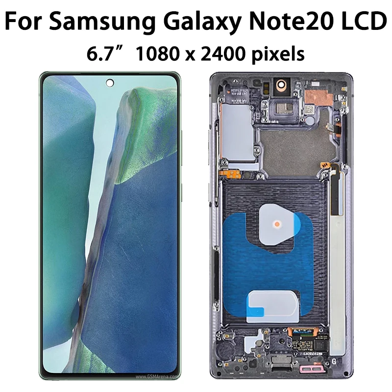 6.7“Super AMOLED Note 20 Display Fingerprint  For Samsung  Note20 5G N980F N981B LCD Touch Screen Digitizer Repair Parts