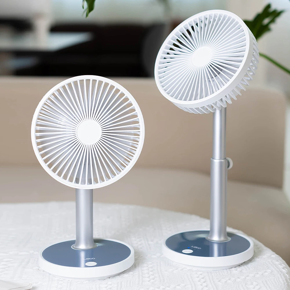 مروحة طاولة لاسلكية صغيرة ، ارتفاع قابل للتعديل ، مكتب صغير ، ضوضاء منخفضة ، مروحة تخييم #3