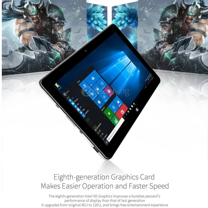 Hot 10.8 Inch Windows 10 Tablet 2GB DDR3L 32GB eMMC 1366 x 768 Pixel 6600mAh Quad Core 1.44-GHz Ezpad M6 Tablets PC