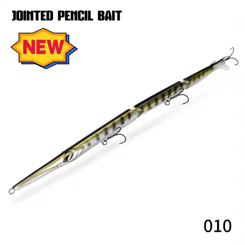 Hunthouse Jointed Pencil Bait 3 Section Fishing Lure 180mm/22g 255mm/30.6g Needle Sinking Swimbait For Bluefish Seabass Tackle - Image 7