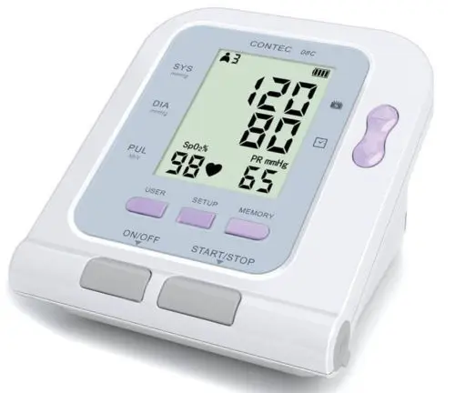 CONTEC 08C Digital Blood Pressure Monitor Automatic Arm Style,Sphygmomanometer,Free SW,Spo2