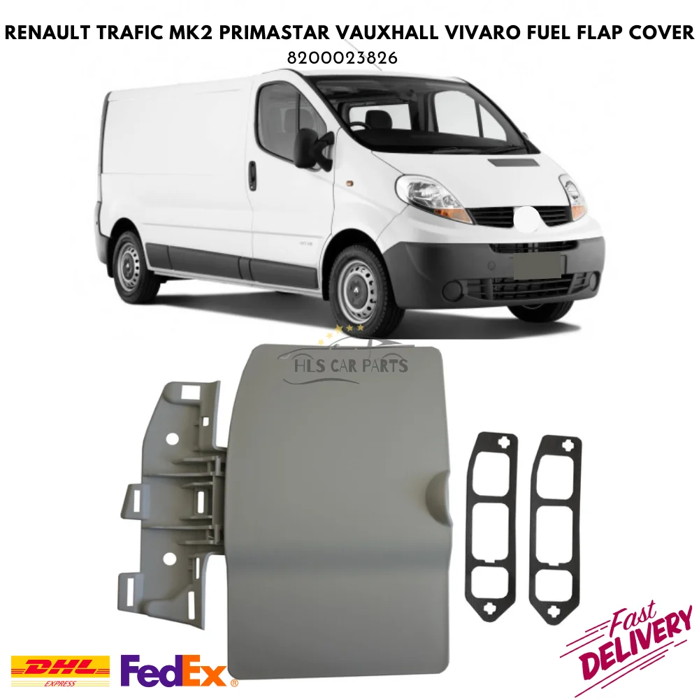 Cubierta de aleta de combustible para Renault Trafic MK2 Primastar, Vauxhall Vivaro, 2001-2014, 8200023826, piezas de repuesto, diseño de coche, envío gratis